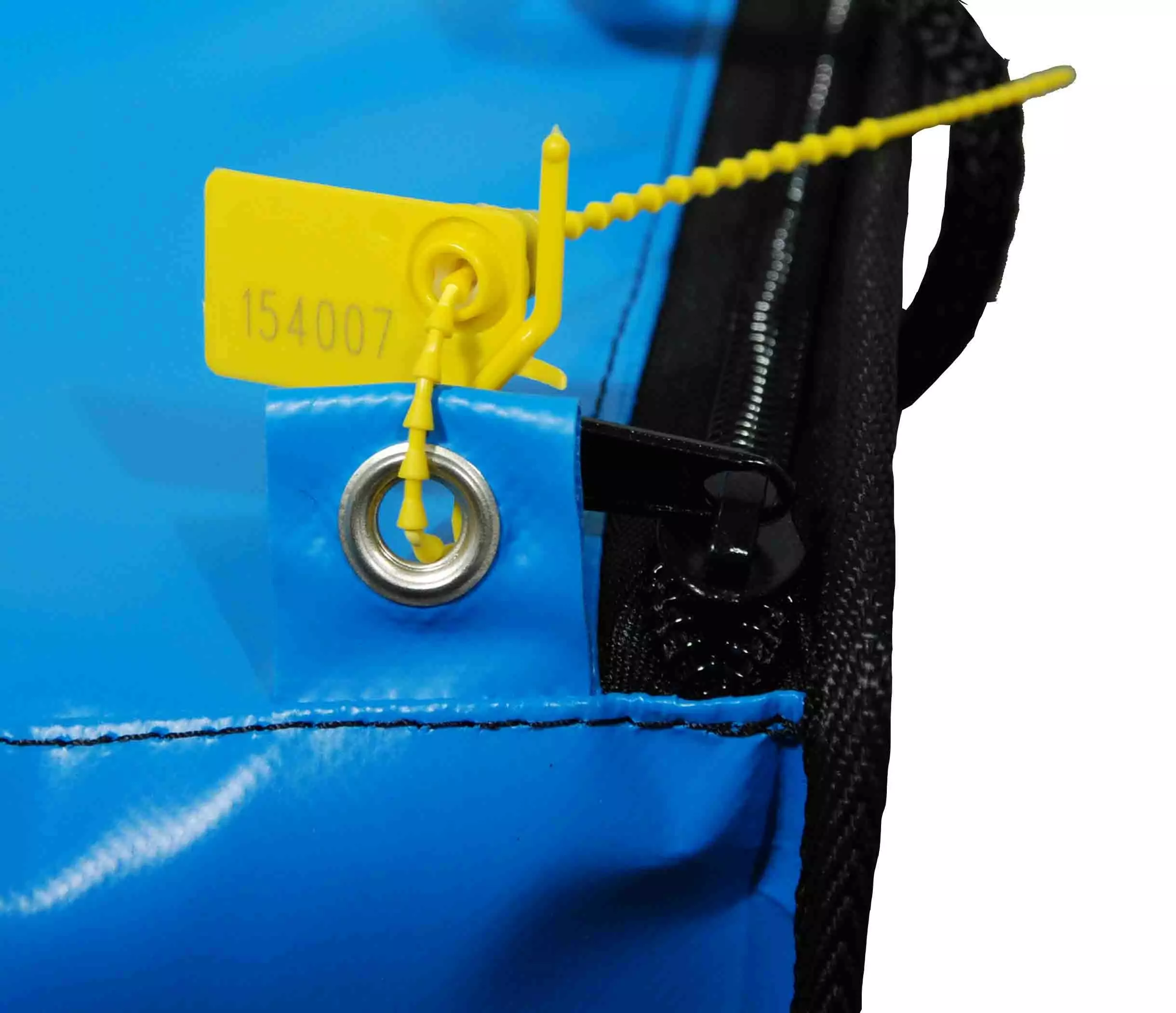 Scellé Lien bleu numéroté longueur 17 cm