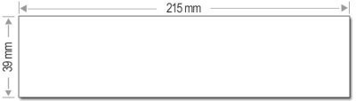 Etiquettes simples d'affranchissement 215x39 mm