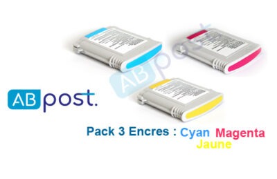 PACK 3 Cartouches d’encre pour PITNEY BOWES Connect+