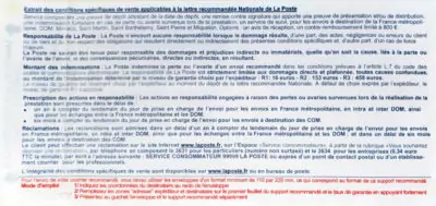 Recommandé SGR2 verso