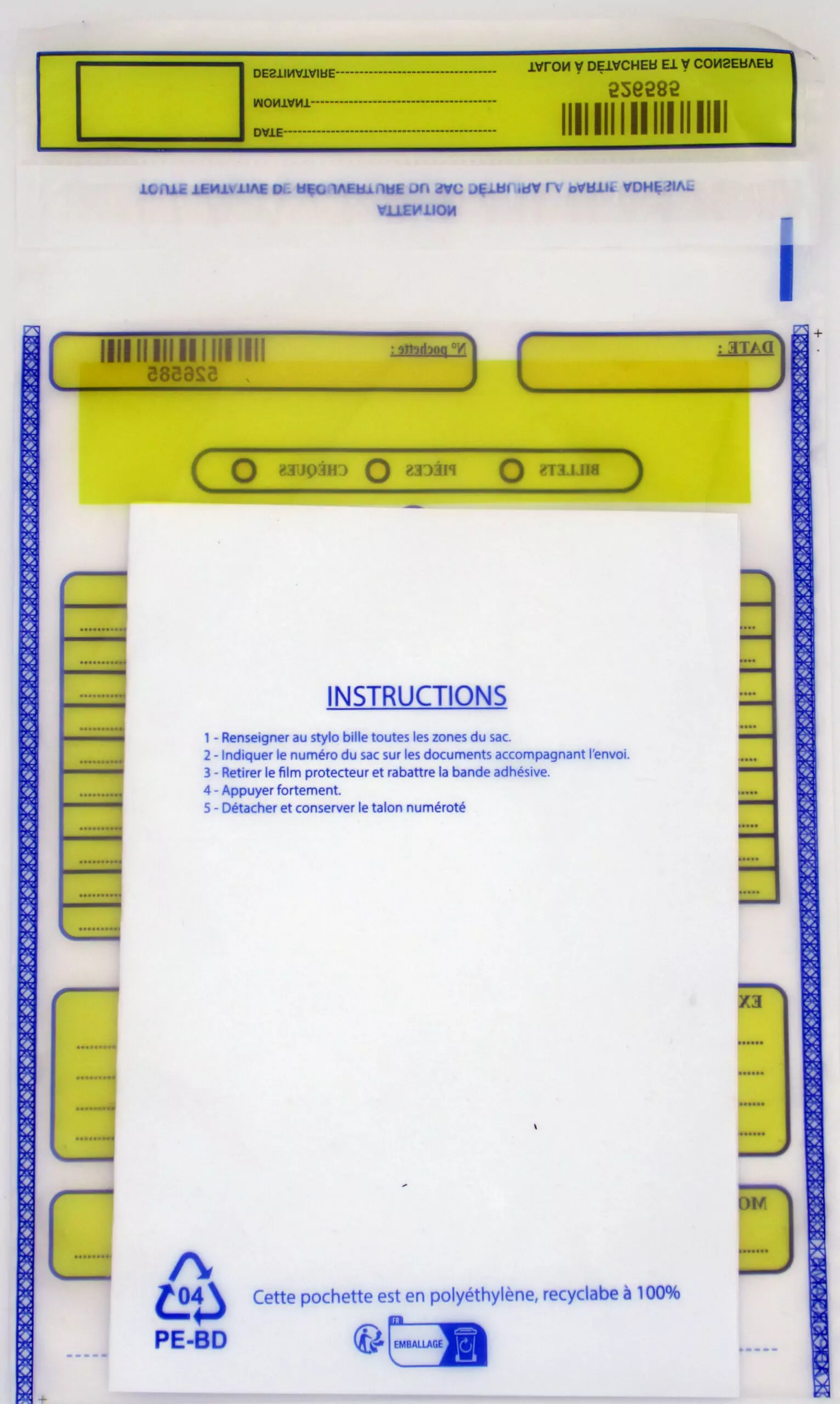 Pochette sécurisée monnaie