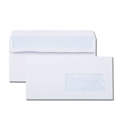 enveloppes blanches avec fenêtre