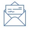 icone enveloppe et lettre