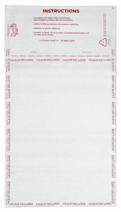 Enveloppe Sécurisée Valeur Déclarée 235x265x120 – Image 3