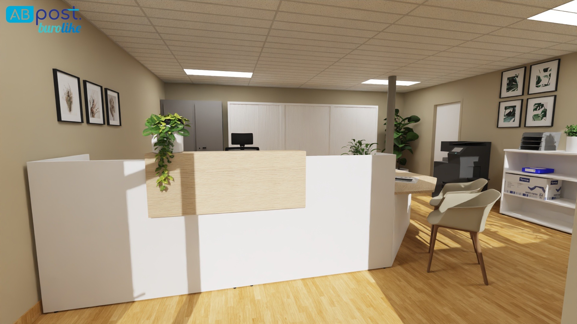 Plan de l'espace d'accueil - Mairie de Louvigné-du-Désert