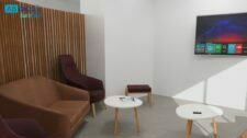 Plan d'un espace détente et télévision - MARPA d'Isigny-le-Buat